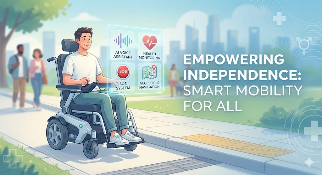 Pongoo — AI-assisted wheelchair controller mobile app with accessible UX design by KWS Technology